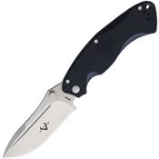 V NIVES 11GPBK Olympian Linerlock Knife Black G10