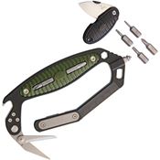 V NIVES MT18FRNPBGR CRAB Multi Tool Green Handles