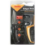 Smith's 50970 Edge Pro Combo Satin Fixed Blade Knife Black Handles