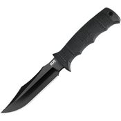 SOG E37SNCP Seal Pup Elite Black Fixed Blade Knife Black Handles