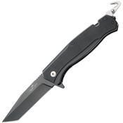 Bear & Son A500B4B Bear Swipe IV Assist Open Linerlock Knife Black Handles