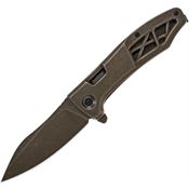 Kershaw KK-3475 Boilermaker 8Cr13Mov Knife Bronze Handles