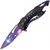 MTech A705GLX Linerlock Knife Assist Open Galaxy