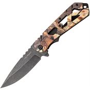 Tac Force 1019GY Linerlock Knife Assist Open Brown Camo