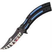 MTech A1122BL Shark Linerlock Knife Assist Open