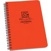 Rite in the Rain RIR-OR73 Orange RiteRain 4.875x7 OR Notebook