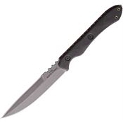 TOPS RDSK01TS Rapid Strike Double Edge Tumbled Fixed Blade Knife Black Handles