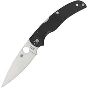 Spyderco Knives 244GP Native Chief Lockback Knife Black Handles