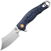 Artisan Knives 1828PBUC Consair Linerlock Knife Black/Blue Handles