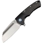 Artisan Knives 1824GBKS Mastiff Framelock Knife Black Handles