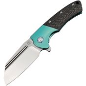 Artisan Knives 1824GGNS Mastiff Framelock Knife Green Handles