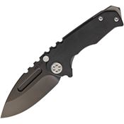 Medford Knives 009SPD08TM Micro Praetorian G Black Framelock Knife Black Handles