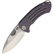 Medford Knives 040SST38A3 Theseus Framelock Knife Purple Handles