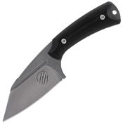 Akeron Knives 002 La Sanction by Bastinelli Fixed Blade Knife Black Handles