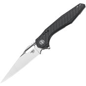 Bestech Knives 1902C Malware Framelock Knife Carbon Fiber Handles