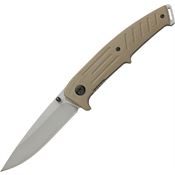 Browning Knives 0167 Assist Open Linerlock Knife Tan Handles