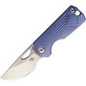 CH Knives Toad Slip Joint Knife Blue Handles