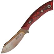 Dawson Knives 64247 Snakebite Fixed Blade Red