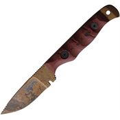 Dawson Knives 64148 Handyman Fixed Blade Red