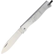 Douk-Douk Knives 840PM Satin Folding Knife Squirrel Artwork Handles
