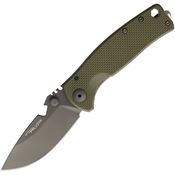 DPX Gear and Knives 060 HEST Framelock Knife Urban OD Green Handles