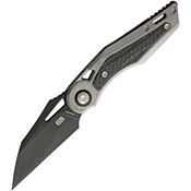 EOS 042 Urchin Friction Folder Black Knife Titanium Handles