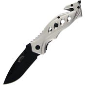 Frost Cutlery & Knives 18282S Linerlock Knife Assist Open Silver