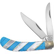 Frost Cutlery & Knives 528TURMP Saddlehorn Turquoise MOP