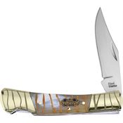Frost Cutlery & Knives 100TG Barracuda Lockback Knife Tiger Bone