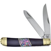 Frost Cutlery & Knives 108BHAB Trapper Buffalo/Abalone