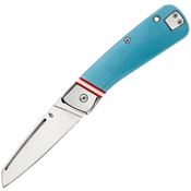 Gerber Knives 1699 Straightlace Slip Joint Stainless Knife Blue Handles