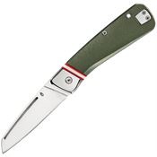 Gerber Knives 3722 Straightlace Slip Joint 3722 Stainless Knife Green Handles