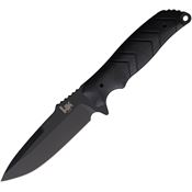 Heckler & Koch 55250 Fray Clip Black Fixed Blade Knife Black Handles