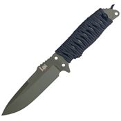 Heckler & Koch 55251 Fray Clip OD Green Fixed Blade Knife Black Handles
