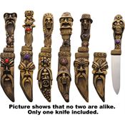 XYZ Brands 4394 Handmade Amazon Jungle Satin Fixed Blade Knife Handmade Handles