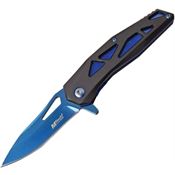 MTech Knives 1141BL Linerlock Knife Assist Open Blue