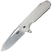 Southern Grind Knives 20972 Penguin Framelock Linerlock Knife Satin Handles