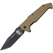 Tac Force Knives 1009TN Linerlock Knife Assist Open Tan