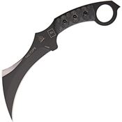 TOPS Knives 01RMT Tac Tops Karambit Rocky Mtn Black Fixed Blade Knife Black Handles