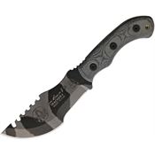 TOPS Knives 040CAMO Mini Tom Tracker Camo Fixed Blade Knife Black Handles