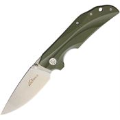 Ultra-X 213G RYE 440C Olive Grey Fixed Blade Knife OD Green Handles