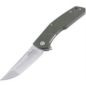 Ultra-X 219A RHINO Olive Satin Fixed Blade Knife OD Green Handles
