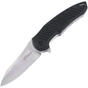 Ultra-X 221A VULTURE Satin Fixed Blade Knife Black Handles