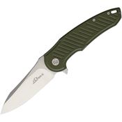 Ultra-X 221C VULTURE Olive Satin Fixed Blade Knife OD Green Handles