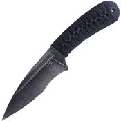 Bastinelli Creations 215W SIN Fixed Blade Knife Black Handles