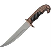 China Made 211469ERG Eagle Prey Fixed Blade Dagger Eagle Pommel Black and Rose Gold Handles