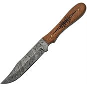 Damascus 1212 Fixed Blade Wood