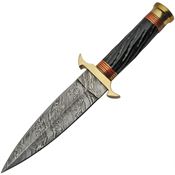 Damascus 1236OR Twisted Horn Dagger