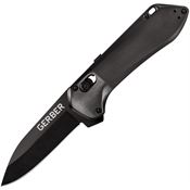 Gerber 1524 Highbrow Pivot Lock Assist Open Black Knife Onyx Handles