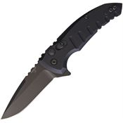 Hogue 24176 X1 Microflip Button Lock Knife Black Handles